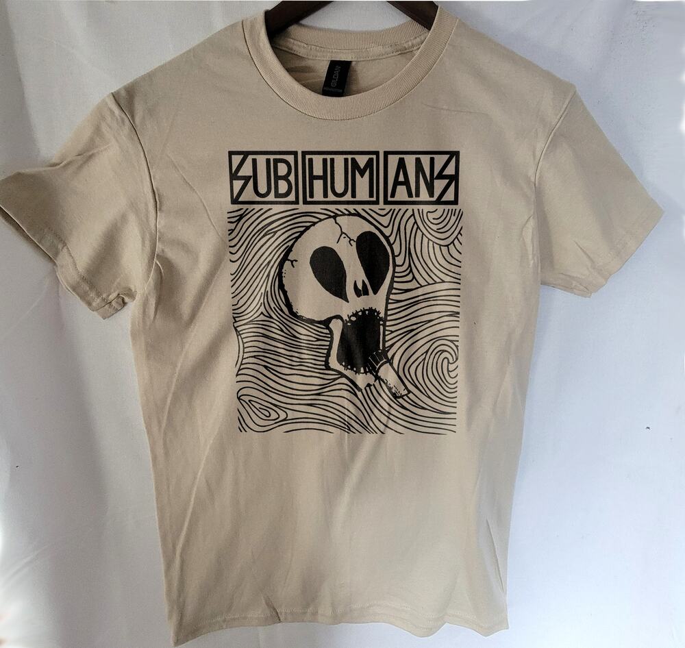 Subhumans band t shirt Size Small Cream